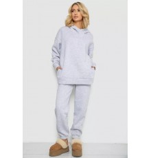 Женский спортивный костюм на флисе, цвет светло-серый, 247R1057