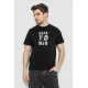 Мужская футболка с принтом, цвет черный, 241R1901