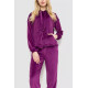 Спорт костюм женский велюровый, цвет фиолетовый, 177R022