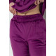 Спорт костюм женский велюровый, цвет фиолетовый, 177R022