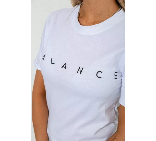 Женская футболка с принтом, цвет белый, 238R57400