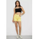 Шорти жіночі джинсові, колір жовтий, 182R1491