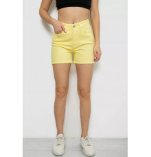 Шорти жіночі джинсові, колір жовтий, 182R1491