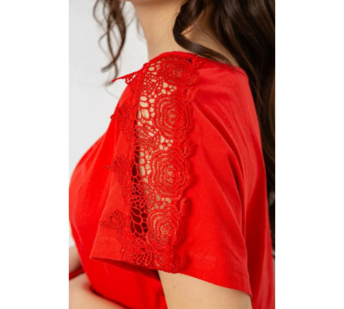 Женская пижама с принтом, цвет красный, 243R1602-006