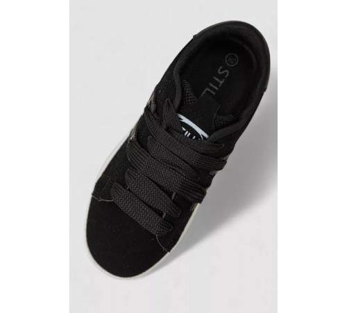 Кросівки жіночі замша, колір чорний, 248RJH800-5