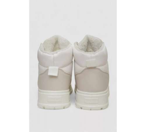 Кросівки жіночі зимові на хутрі, колір біло-бежевий, 248RMB02