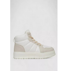 Кросівки жіночі зимові на хутрі, колір біло-бежевий, 248RMB02