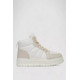 Кросівки жіночі зимові на хутрі, колір біло-бежевий, 248RMB02