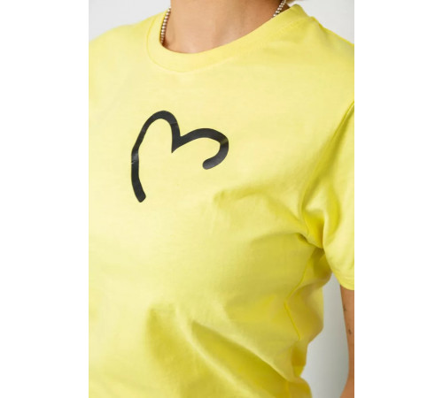 Женская футболка с принтом, цвет желтый, 238R57384-1