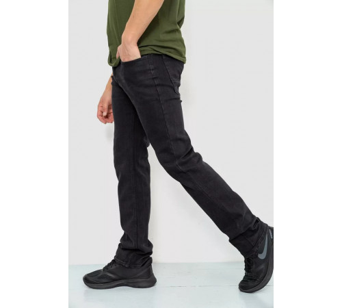 Джинсы мужские однотонные, цвет черный, 244R115.