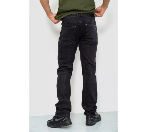 Джинсы мужские однотонные, цвет черный, 244R115.