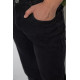 Джинсы мужские однотонные, цвет черный, 244R115.