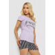 Пижама женская с принтом, цвет сиреневый, 243R3253.