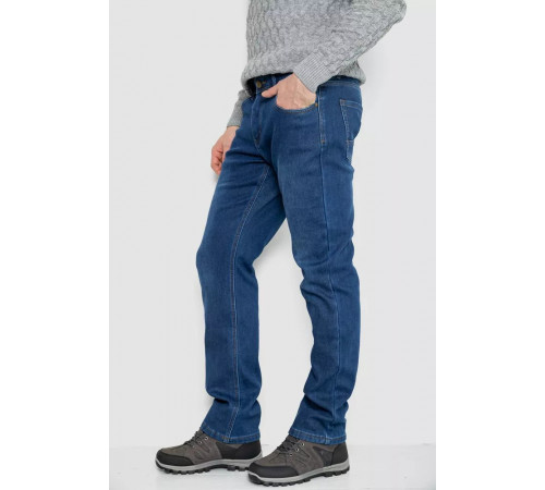 Джинси чоловічі на флісі, колір синій, 254R2405