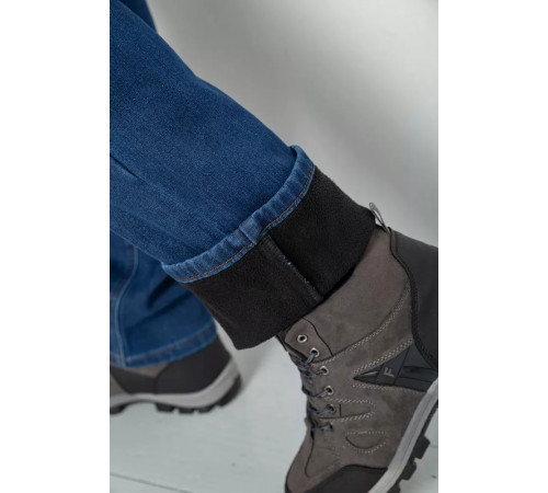 Джинси чоловічі на флісі, колір синій, 254R2405