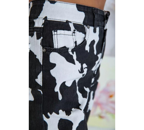 Джинси жіночі, колір чорно-білий, 164R998