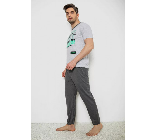 Пижама мужская, цвет серый, 243R6200