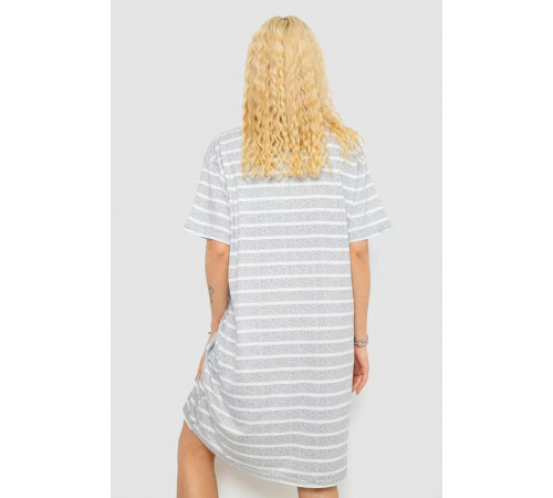 Нічна сорочка, колір сіро-білий, 238R335