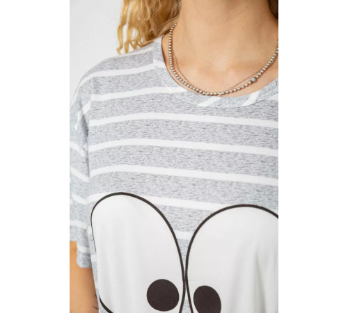 Нічна сорочка, колір сіро-білий, 238R335