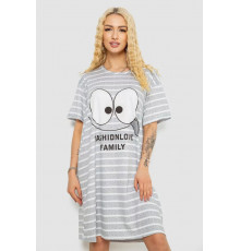 Нічна сорочка, колір сіро-білий, 238R335
