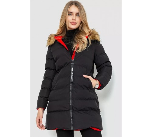 Куртка женская двухсторонняя, цвет черно-красный, 129R818-555. Куртка женская двухсторонняя, цвет черно-красный, 129R818-555.