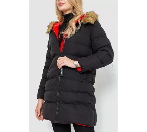 Куртка женская двухсторонняя, цвет черно-красный, 129R818-555. Куртка женская двухсторонняя, цвет черно-красный, 129R818-555.