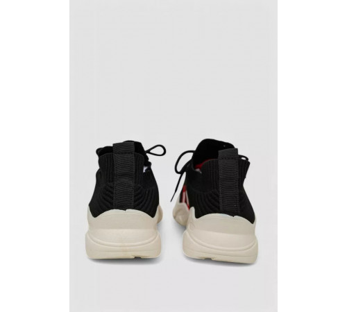 Кросівки жіночі текстильні, колір чорний, 244R232K