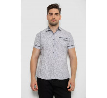 Сорочка чоловіча з коротким рукавом, колір сірий, 214RG601