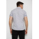 Сорочка чоловіча з коротким рукавом, колір сірий, 214RG601
