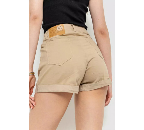 Шорти жіночі стрейчові, колір бежевий, 214R655