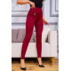 Повседневные женские лосины, бордового цвета, 172R70.