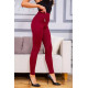 Повседневные женские лосины, бордового цвета, 172R70.