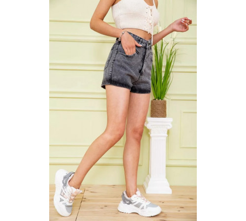 Жіночі джинсові шорти, сірого кольору, 164R3358