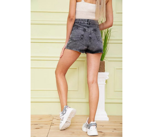 Жіночі джинсові шорти, сірого кольору, 164R3358