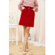 Джинсова міні-спідниця, червоного кольору, 164R2023