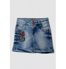 Шорти джинсові для дівчинки, колір синій, 247R1003