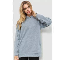 Худы женский на флисе, цвет светло-серый, 214R204