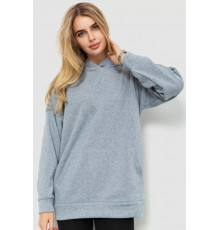 Худі жіночий на флісі, колір світло-сірий, 214R204