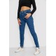 Джинси жіночі Mom-fit стрейч, колір синій, 244R1132