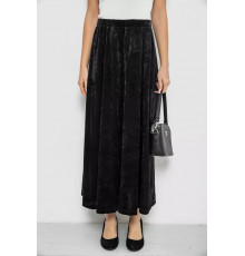 Спідниця оксамитова годе, колір чорний, 167R375-1