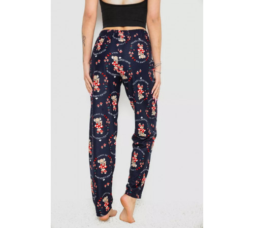 Штани жіночі домашні, колір темно-синій, 238R1101