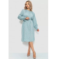 Сукня вільного крою шифонова, колір світло-бірюзовий, 204R701