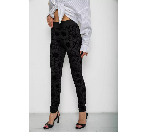 Лосины однотонные, цвет черный, 238R327-3