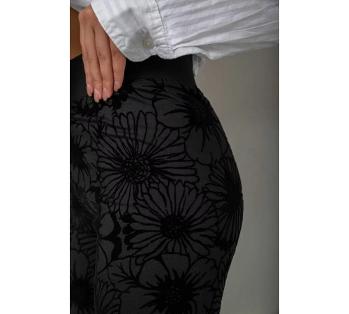 Лосины однотонные, цвет черный, 238R327-3