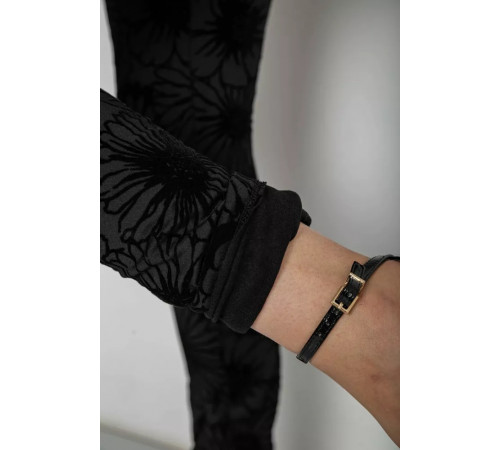 Лосины однотонные, цвет черный, 238R327-3