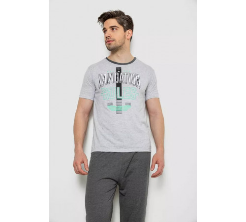Піжама чоловіча, колір сірий, 243R6201