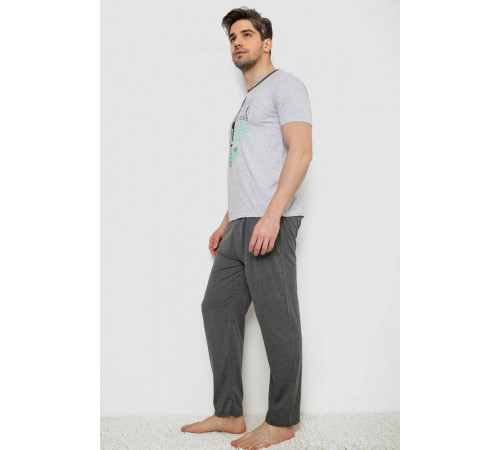 Піжама чоловіча, колір сірий, 243R6201
