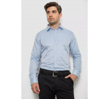 Сорочка чоловіча однотонна, колір блакитний, 214R818