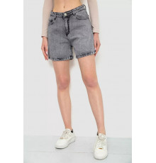 Шорти джинсові жіночі, колір сірий, 244R00501