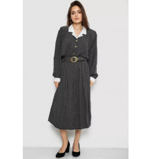 Костюм жіночий класичний у горох, колір чорно-білий, 167R3001